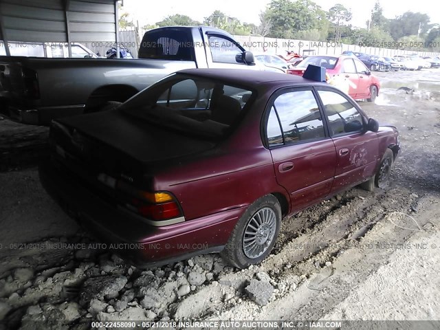 1NXBB02E9TZ415810 - 1996 TOYOTA COROLLA DX RED photo 4