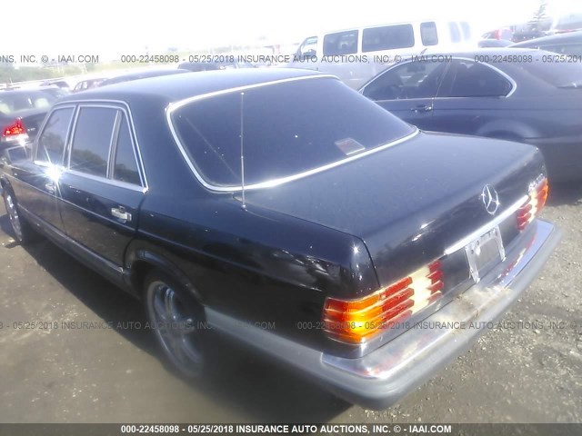 WDBCA35E2LA551740 - 1990 MERCEDES-BENZ 420 SEL Սև լուսանկար 3