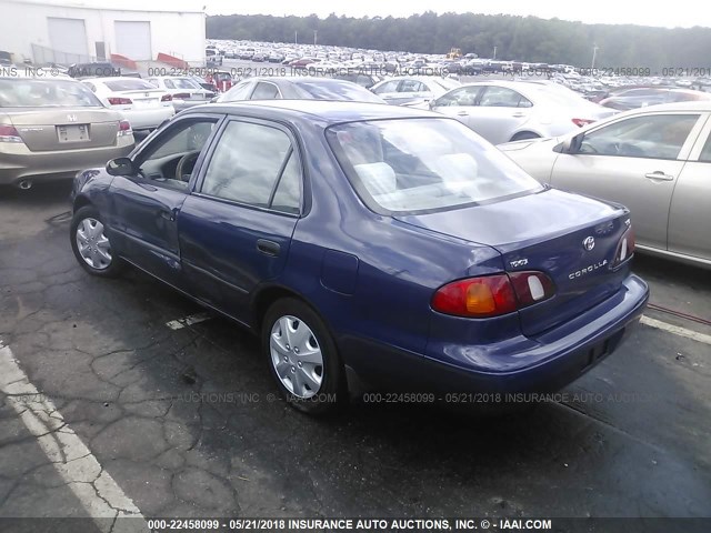 1NXBR12E3XZ222401 - 1999 TOYOTA COROLLA VE/CE/LE 蓝色 照片 3