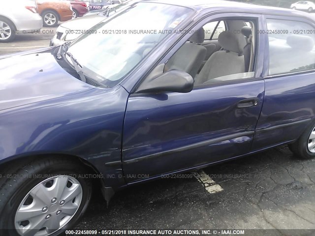 1NXBR12E3XZ222401 - 1999 TOYOTA COROLLA VE/CE/LE 蓝色 照片 6