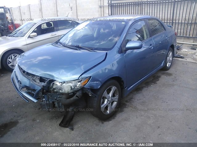 5YFBU4EE6CP068998 - 2012 TOYOTA COROLLA S/LE WHITE photo 2