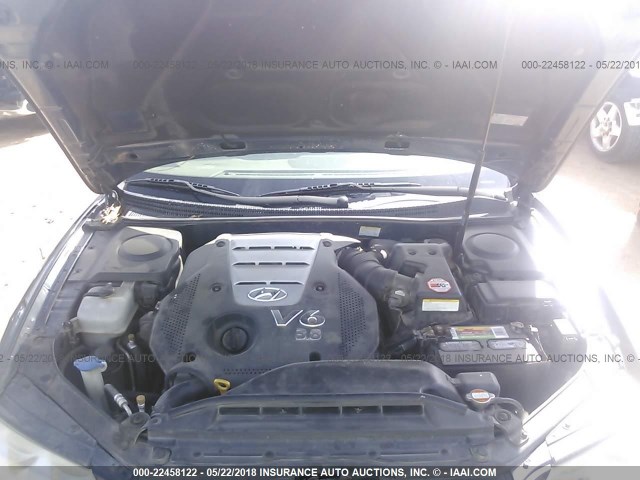 KMHFC46F88A259101 - 2008 HYUNDAI AZERA SE/LIMITED Dark Blue photo 10