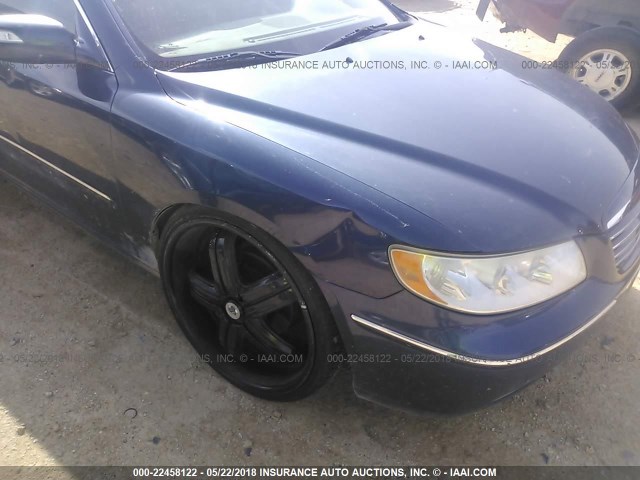 KMHFC46F88A259101 - 2008 HYUNDAI AZERA SE/LIMITED Dark Blue photo 6