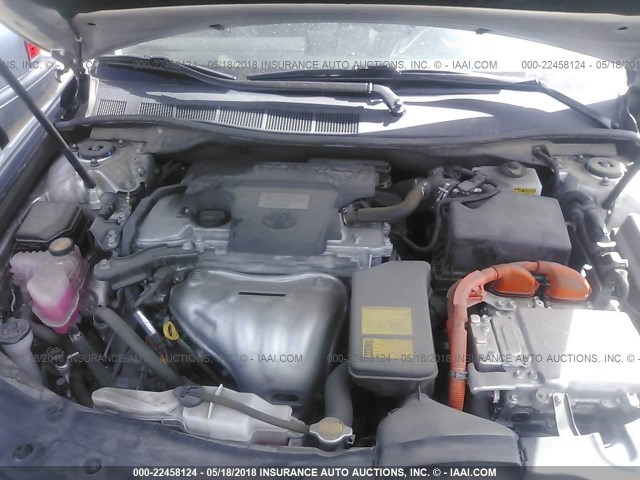 4T1BD1FK8DU085742 - 2013 TOYOTA CAMRY HYBRID/LE/XLE 银色 照片 10