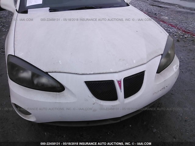 2G2WP522351144692 - 2005 PONTIAC GRAND PRIX WHITE photo 6