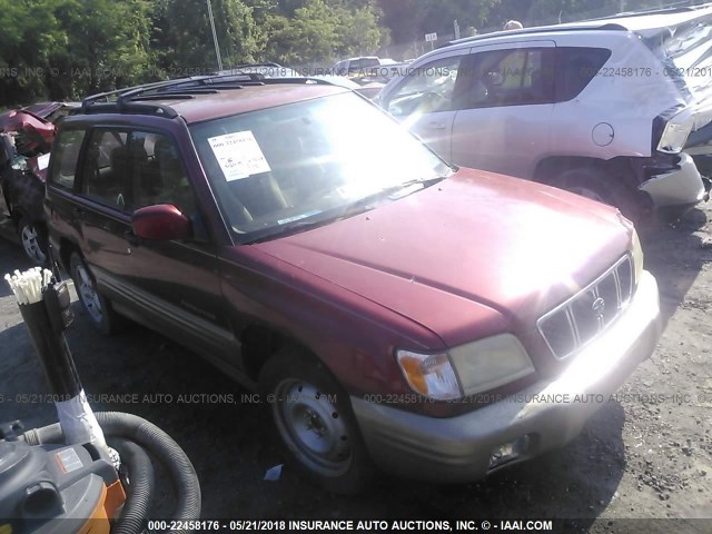 JF1SF65561H762319 - 2001 SUBARU FORESTER S MAROON photo 1