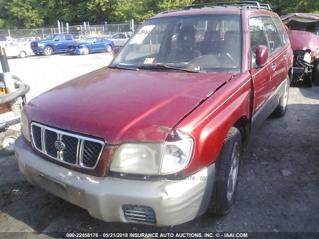 JF1SF65561H762319 - 2001 SUBARU FORESTER S MAROON photo 6