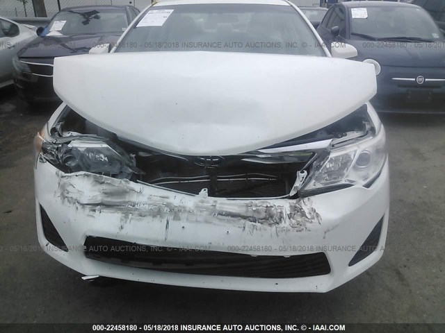 4T1BD1FK5DU080899 - 2013 TOYOTA CAMRY HYBRID/LE/XLE WHITE photo 6