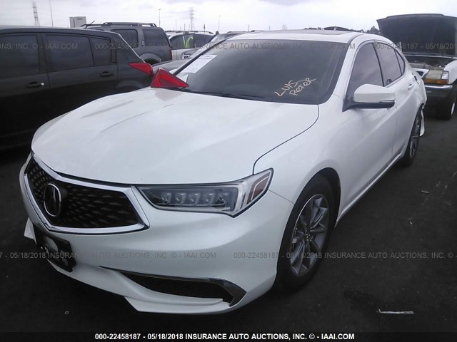 19UUB1F54JA004814 - 2018 ACURA TLX TECH WHITE photo 2