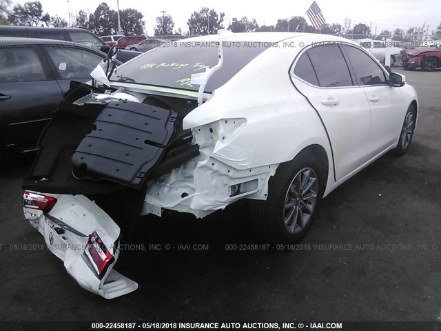 19UUB1F54JA004814 - 2018 ACURA TLX TECH WHITE photo 4