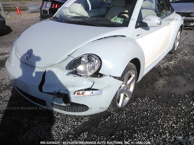 3VWRG3AL5AM005669 - 2010 VOLKSWAGEN NEW BEETLE Light Blue photo 6