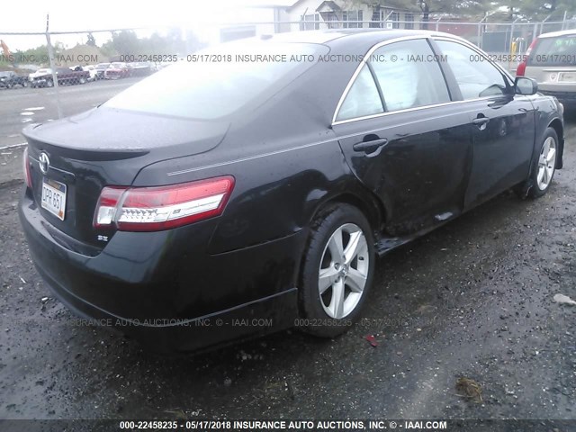 4T1BK3EK1BU128592 - 2011 TOYOTA CAMRY SE/LE/XLE 黑色 照片 4