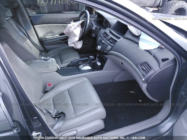 1HGCP26819A050111 - 2009 HONDA ACCORD EXL GRAY photo 5