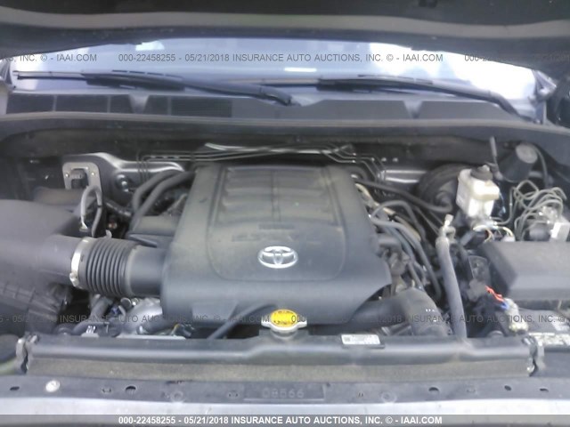 5TFCY5F19EX016912 - 2014 TOYOTA TUNDRA DOUBLE CAB SR/SR5 GRAY photo 10