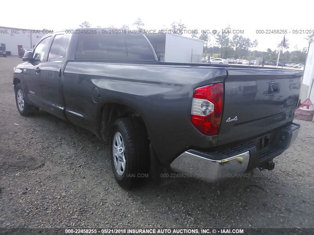 5TFCY5F19EX016912 - 2014 TOYOTA TUNDRA DOUBLE CAB SR/SR5 GRAY photo 3