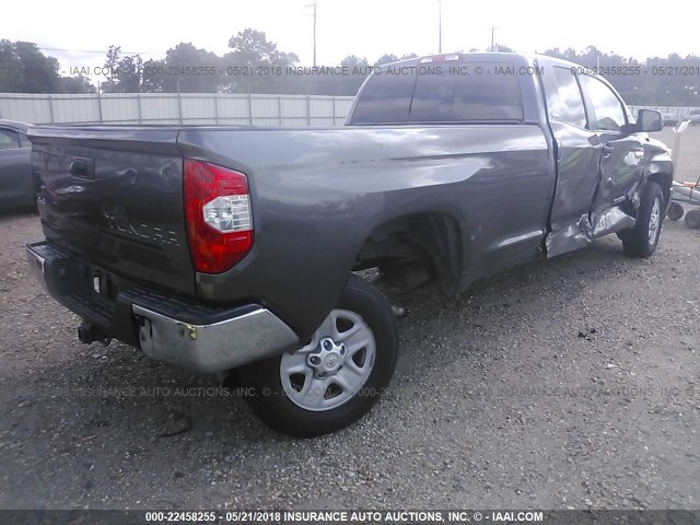 5TFCY5F19EX016912 - 2014 TOYOTA TUNDRA DOUBLE CAB SR/SR5 GRAY photo 4