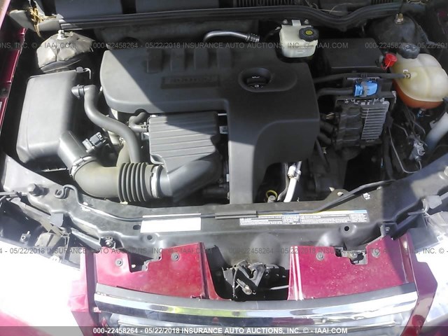 1G8AL55F57Z162972 - 2007 SATURN ION LEVEL 3 BURGUNDY photo 10