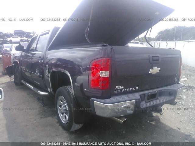 2GCEC13C981250409 - 2008 CHEVROLET SILVERADO C1500 MAROON photo 3