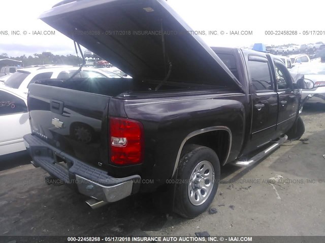 2GCEC13C981250409 - 2008 CHEVROLET SILVERADO C1500 MAROON photo 4