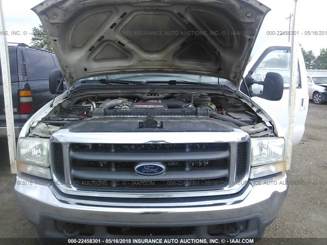 1FTWW32P44EE00432 - 2004 FORD F350 SUPER DUTY WHITE photo 9