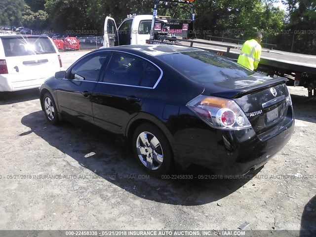 1N4AL21E27N464900 - 2007 NISSAN ALTIMA 2.5/2.5S BLACK photo 3