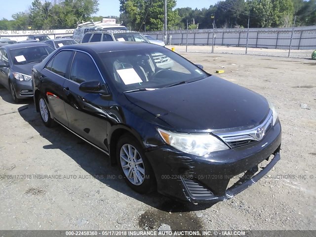 4T1BF1FK4CU093491 - 2012 TOYOTA CAMRY SE/LE/XLE BLACK photo 1