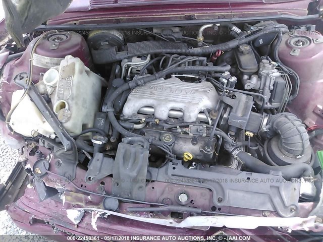 1G3AJ55M6S6361565 - 1995 OLDSMOBILE CIERA SL BURGUNDY photo 10