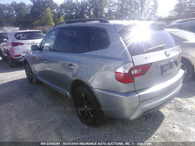 WBXPA93456WG80794 - 2006 BMW X3 3.0I GRAY photo 3