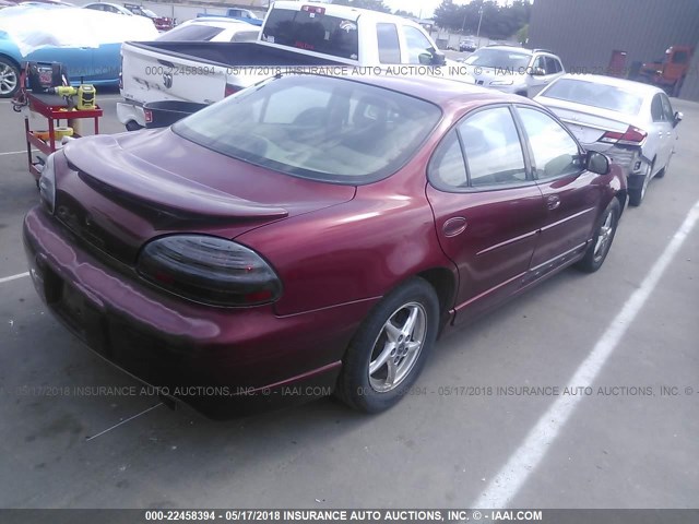 1G2WP52K11F165527 - 2001 PONTIAC GRAND PRIX GT BURGUNDY photo 4