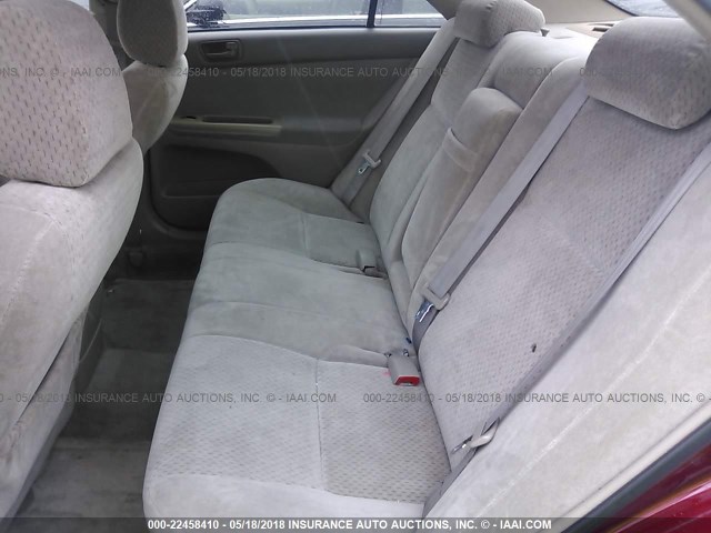 4T1BE32K34U358391 - 2004 TOYOTA CAMRY LE/XLE/SE ბურგუნდია ფოტო 8