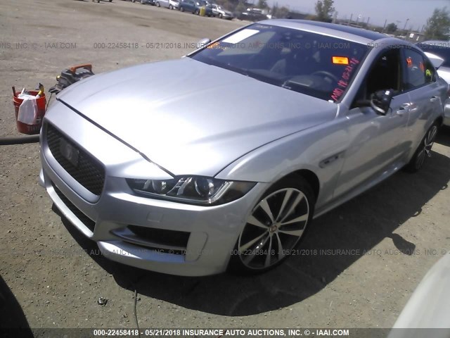 SAJAF4BV9HA956717 - 2017 JAGUAR XE R - SPORT SILVER photo 2