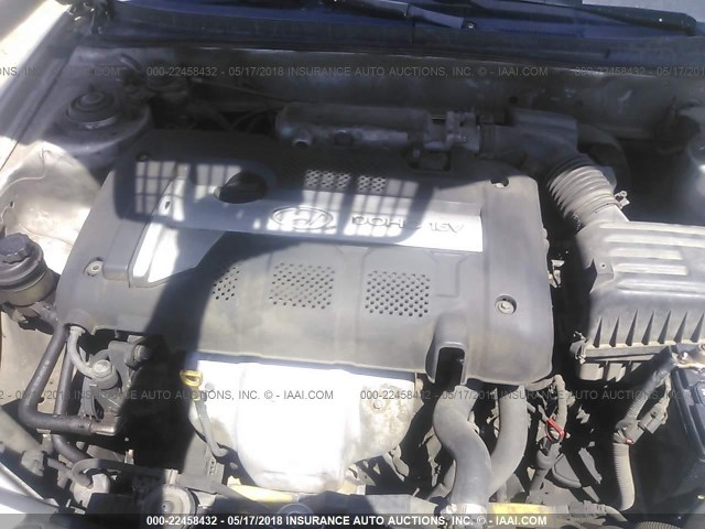 KMHDN45DX3U511424 - 2003 HYUNDAI ELANTRA GLS/GT SILVER photo 10