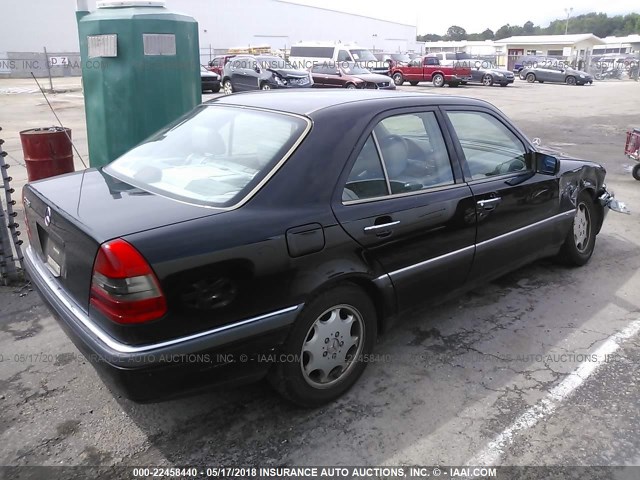 WDBHA28E3VF615091 - 1997 MERCEDES-BENZ C 280 BLACK photo 4