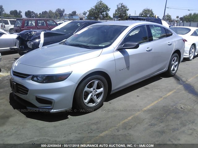 1G1ZB5ST2GF305733 - 2016 CHEVROLET MALIBU LS 银色 照片 2