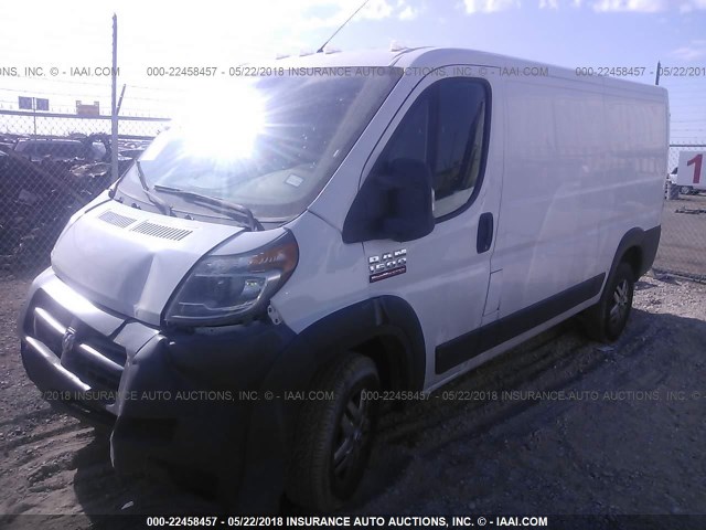 3C6TRVAG9EE119554 - 2014 RAM PROMASTER 1500 1500 STANDARD WHITE photo 2