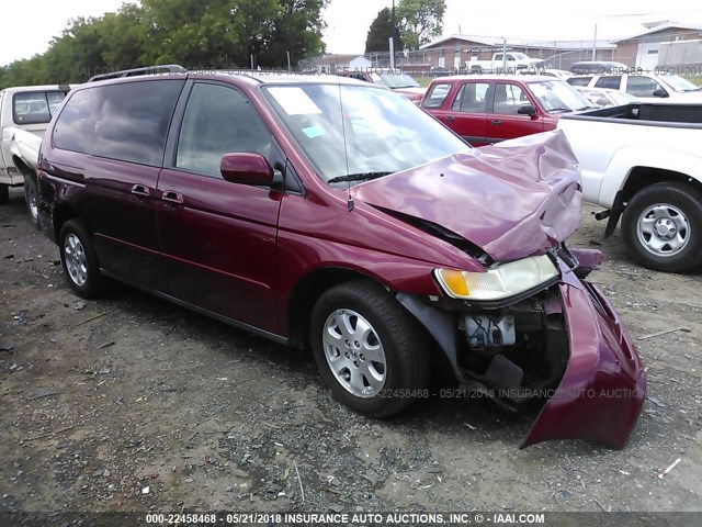 5FNRL18984B027705 - 2004 HONDA ODYSSEY EXL RED photo 1