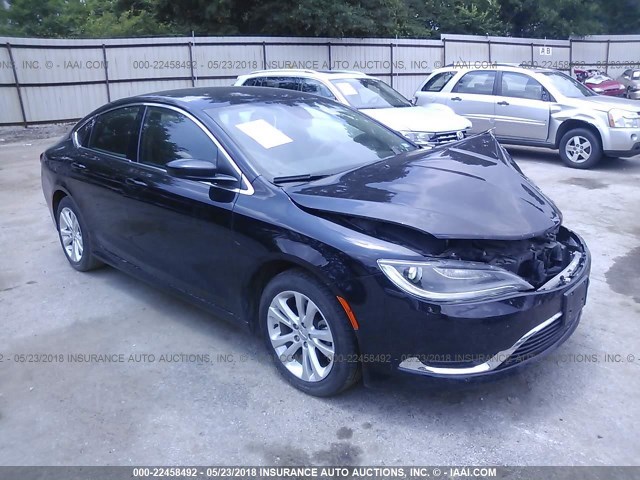 1C3CCCAB1FN502540 - 2015 CHRYSLER 200 LIMITED BLACK photo 1