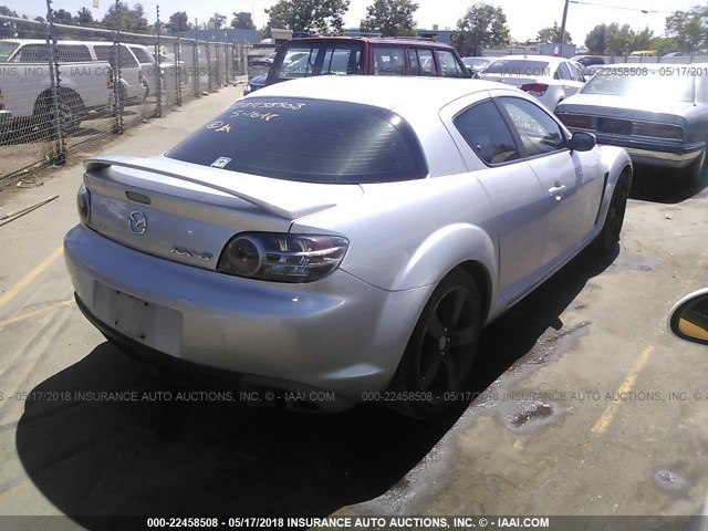 JM1FE173250143010 - 2005 MAZDA RX8 SILVER photo 4