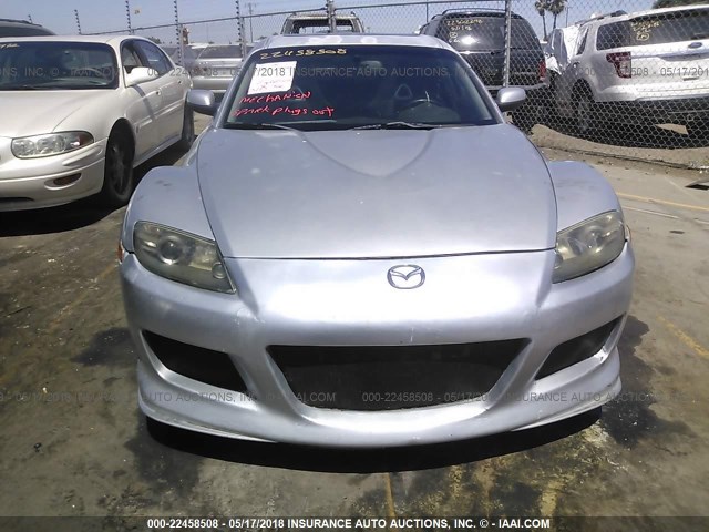 JM1FE173250143010 - 2005 MAZDA RX8 SILVER photo 6