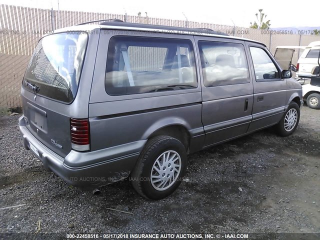 1P4GH2434RX224718 - 1994 PLYMOUTH GRAND VOYAGER  GRAY photo 4