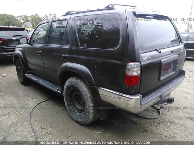 JT3GN86R810205446 - 2001 TOYOTA 4RUNNER SR5 BLACK photo 3