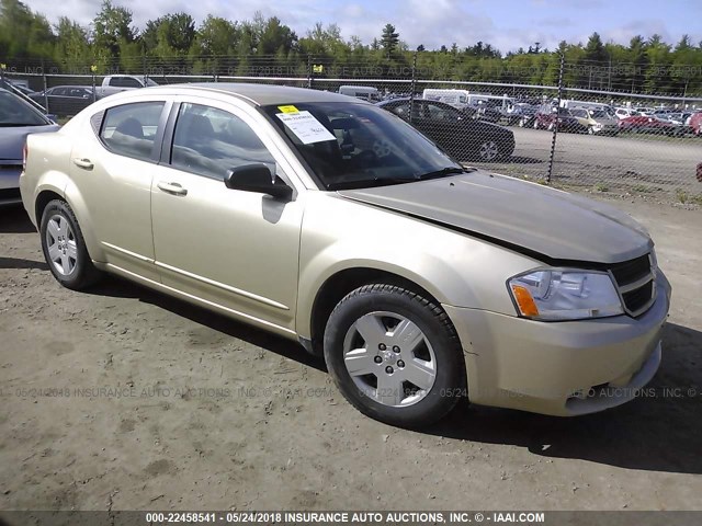 1B3CC4FB5AN191585 - 2010 DODGE AVENGER SXT GOLD photo 1