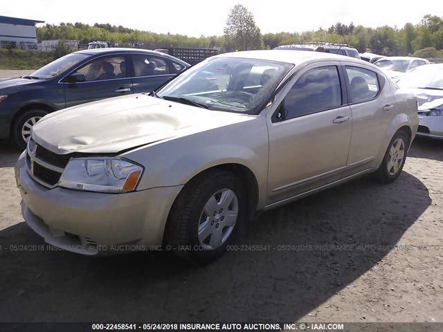 1B3CC4FB5AN191585 - 2010 DODGE AVENGER SXT GOLD photo 2