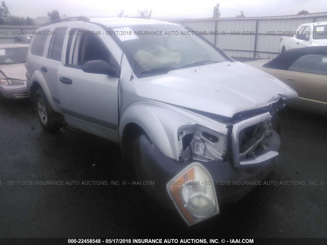 1D4HB38N76F189009 - 2006 DODGE DURANGO SXT SILVER photo 1