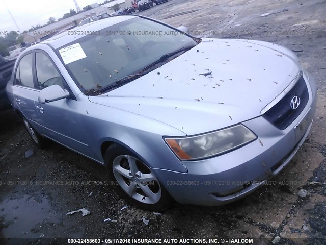 5NPEU46F17H205949 - 2007 HYUNDAI SONATA SE/LIMITED Light Blue photo 1