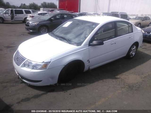 1G8AJ55F97Z172720 - 2007 SATURN ION LEVEL 2 WHITE photo 2