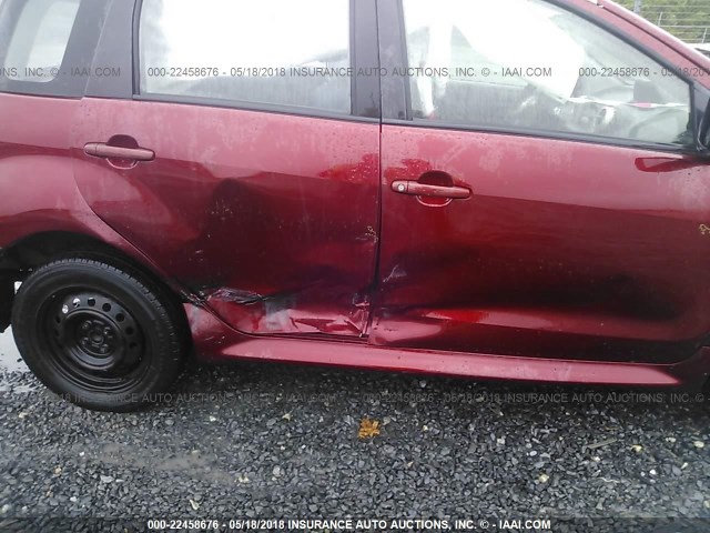 JTKKT604265000107 - 2006 TOYOTA SCION XA RED photo 6