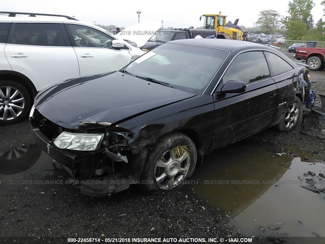 2T1CF28P53C605540 - 2003 TOYOTA CAMRY SOLARA SE/SLE BLACK photo 2