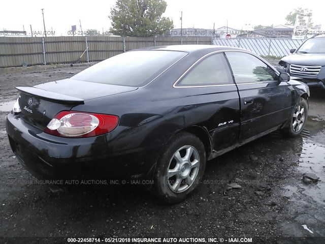 2T1CF28P53C605540 - 2003 TOYOTA CAMRY SOLARA SE/SLE BLACK photo 4