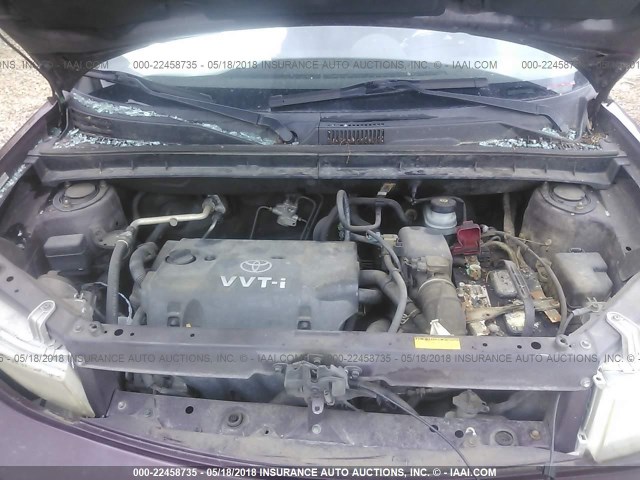 JTLKT324140165194 - 2004 TOYOTA SCION XB ბურგუნდია ფოტო 10